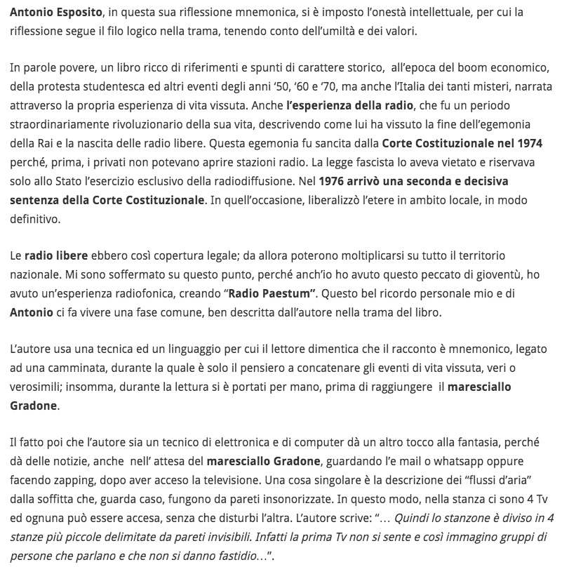 Articolo il SUD di Nicola Nigro