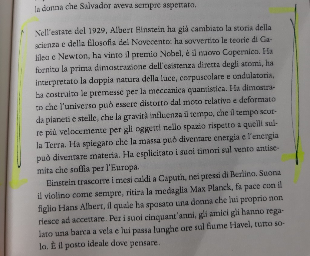 Un estratto di un libro che descrive i cambiamenti apportati da Albert Einstein nella scienza e nella filosofia del Novecento, evidenziando le sue scoperte e contributi fondamentali.